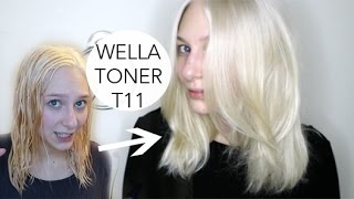 WELLA T11 BLONDE TONER DEMO [upl. by Maclean]