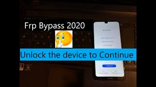 Huawei Y7 2019 DUB LX1 Frp Bypass 2020 Without Box Or Dongle  Fix Unlock the device to Continue [upl. by Ilrahs]