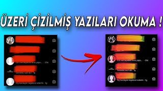 ÜSTÜ ÇİZİLEN YAZILARI OKUMA  Telefondan ve Çok kolay [upl. by Blackmore534]