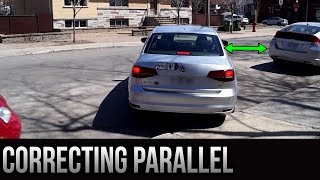 Parallel Parking Curb Parking  How To Correct Yourself [upl. by Quin]