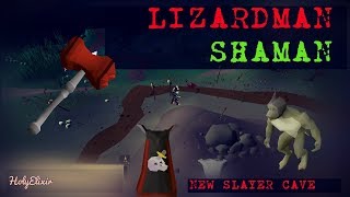 OSRS  Slayer Lizardman Shaman New Slayer Cave  60 killstrip [upl. by Gefen]