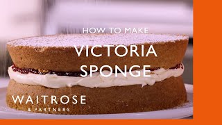 How To Make A Victoria Sponge  Cookery School  Waitrose [upl. by Hedgcock]