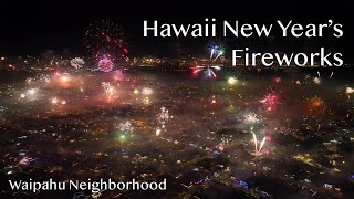 Hawaii Fireworks Show  New Years 2023 [upl. by Uella]