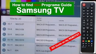 How to find my Program Guide on my Samsung TV [upl. by Emia]