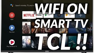 How to Connect TCL Smart TV with Wifi  Android TV with Wifi [upl. by Nysilla]