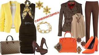 COMBINACIONES ELEGANTES CON CAFE✨ COMO COMBINAR EL COLOR CAFE🤍 OUTFITS CON CAFE🎀OUTFTIS WITH COFFEE [upl. by Euqinomad24]