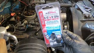 1993 Chevy Silverado Ac Conversion R12 To R134a Part 2 [upl. by Evaleen646]