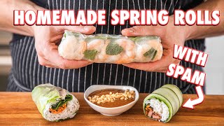 Vietnamese Fresh Spring Rolls That Anyone Can Make 2 Ways [upl. by Lunna]