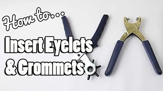 How To Eyelet  Grommet With Prym Tools [upl. by Melany596]