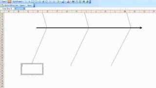 Creating a fishbone diagram template in excel [upl. by Netsyrc]