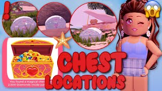 ALL CHEST LOCATIONS IN DIAMOND BEACH  Royale High Update [upl. by Gayler]