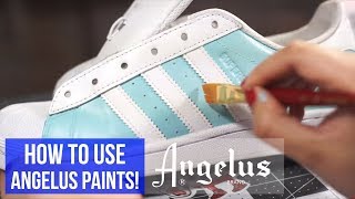 Angelus Leather Paint  Customize Clean and Restore Shoes [upl. by Fuhrman645]