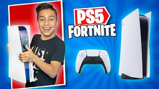 i Finally Got The PS5 Unboxing amp Playing Fortnite  Royalty Gaming [upl. by Aiekahs]