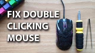 How to fix a Double Clicking Mouse [upl. by Eirollam989]