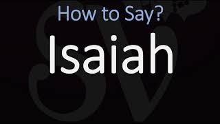 How to Pronounce Isaiah CORRECTLY Hebrew Prophet Name Pronunciation [upl. by Olethea]