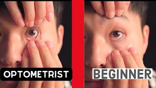 HOW TO put contacts in and out easy version  Optometrist Tutorial [upl. by Syah434]