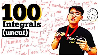 100 integrals in one take [upl. by Rayham]