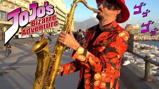 Play GIORNOS THEME on SAX in public a NAPLES [upl. by Alurd]