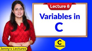 C08 Variables in C Programming  C Programming Tutorials [upl. by Nnahtur]