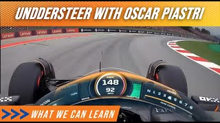 Understeer demonstrated by Oscar Piastri in F1 [upl. by Gerick444]