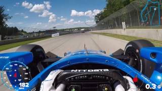 VISOR CAM Tony Kanaan at Road America [upl. by Gloria]