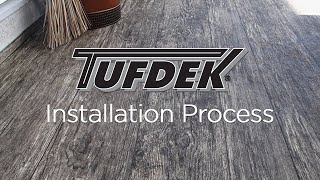 Tufdek™ Waterproof Vinyl Decking  Installation Process [upl. by Acisey711]