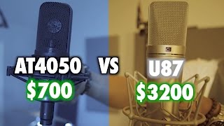 Neumann U87 vs AT4050 Mic Shootout [upl. by Esmaria]