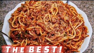 Classic Spaghetti and Meat Sauce  Meat Sauce Recipe  The simple way [upl. by Aan]