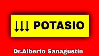 HIPOPOTASEMIA【Potasio BAJO】 causas síntomas ecg fisiopatología y tratamiento Hipokalemia [upl. by Helbonia]