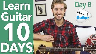 Guitar Lesson 8  G Major Scale amp NEW Song 10 DAY Guitar Course [upl. by Irok]