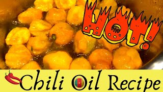 How to Make Chili Oil Hot Pepper Oil CAMEROONIAN STYLE [upl. by Aremus]