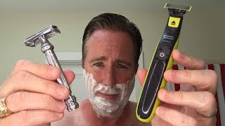 Philips Norelco One Blade VS Safety Razor  Which Shaves Best [upl. by Lorene]