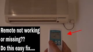 Air conditioner remote not working or missing Do this [upl. by Scarface581]