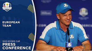 LIVE  European Team Press Conference  2023 Ryder Cup [upl. by Waxman879]