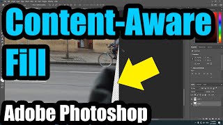 How to Fill Missing Parts of a picture in Photoshop ContentAware Shift  F5 [upl. by Tamqrah171]