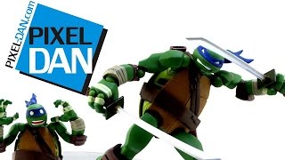 Revoltech Teenage Mutant Ninja Turtles Leonardo Figure Video Review [upl. by Ydde]