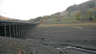 A Drowned Village Appears Ladybower Reservoir Empty [upl. by Isnan]