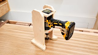 Making A Portable Drill Press  Drilling Guide [upl. by Ylloh552]