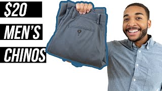 Mens Chinos Amazon Essentials Review [upl. by Jordan]