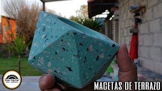 Macetas de terrazo tutorial completo paso a paso [upl. by Hengel]