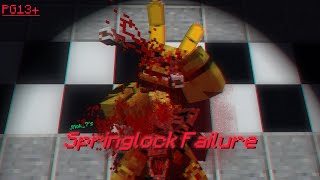 Springlock Failure  Minecraft FNAF Animation [upl. by Yrreiht842]