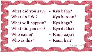 WH Question  Learn Hindi through English [upl. by Lytsirhc410]