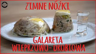 Zimne Nóżki🐷Galareta wieprzowodrobiowa🍽 [upl. by Anilegnave603]