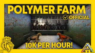 AUTOMATED Organic Polymer Farm Tutorial  10K PER HOUR  ARK Survival Evolved [upl. by Alboran415]