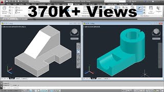 AutoCAD 3D Basics Training Exercises  1 of 3 [upl. by Sada]