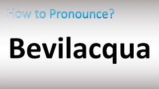 How to Pronounce Bevilacqua [upl. by Llahsram437]