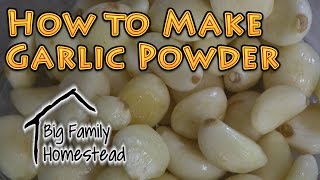 How to Make Garlic Powder AT Home [upl. by Hsuk]