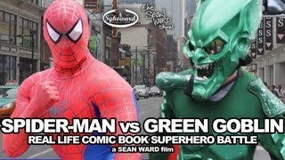 SpiderMan VS Green Goblin  Real Life Superhero Battle [upl. by Pokorny]