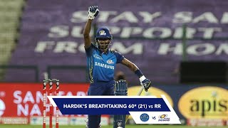 Hardik Pandyas Breathtaking 60 Against Rajasthan Royals [upl. by Rufford225]