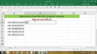 How to use CTRLE in Excel [upl. by Ydnam]